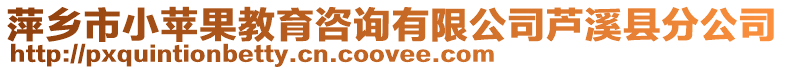 萍鄉(xiāng)市小蘋果教育咨詢有限公司蘆溪縣分公司