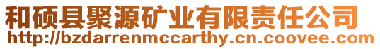 和碩縣聚源礦業有限責任公司