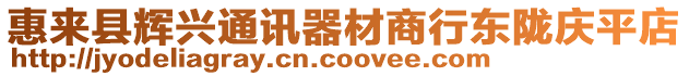 惠來縣輝興通訊器材商行東隴慶平店