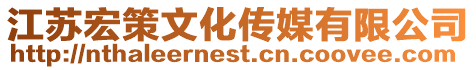 江蘇宏策文化傳媒有限公司