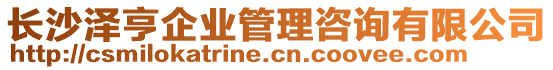 長沙澤亨企業(yè)管理咨詢有限公司