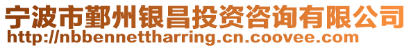 寧波市鄞州銀昌投資咨詢有限公司