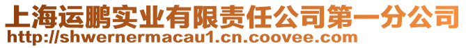 上海運(yùn)鵬實(shí)業(yè)有限責(zé)任公司第一分公司