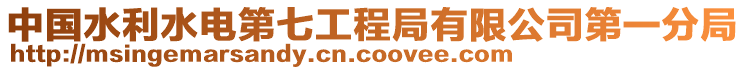 中國水利水電第七工程局有限公司第一分局