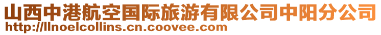 山西中港航空國(guó)際旅游有限公司中陽(yáng)分公司