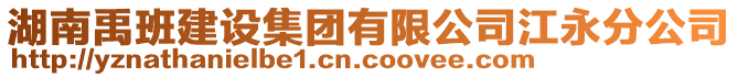 湖南禹班建設集團有限公司江永分公司