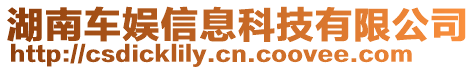 湖南車娛信息科技有限公司