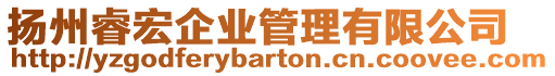 揚(yáng)州睿宏企業(yè)管理有限公司