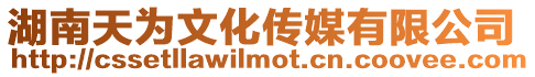 湖南天為文化傳媒有限公司