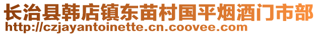 长治县韩店镇东苗村国平烟酒门市部