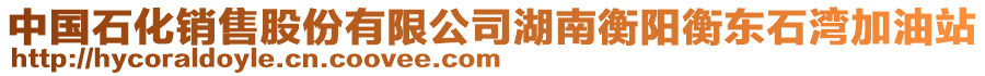 中國石化銷售股份有限公司湖南衡陽衡東石灣加油站