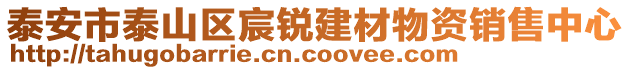 泰安市泰山區(qū)宸銳建材物資銷售中心