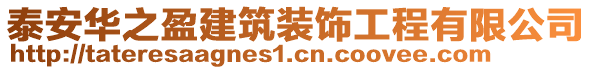泰安華之盈建筑裝飾工程有限公司