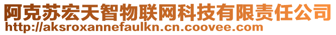 阿克蘇宏天智物聯(lián)網(wǎng)科技有限責(zé)任公司