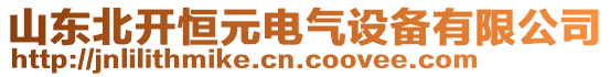 山東北開恒元電氣設(shè)備有限公司