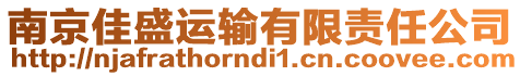 南京佳盛運輸有限責任公司