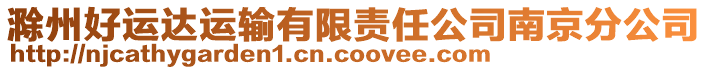 滁州好運(yùn)達(dá)運(yùn)輸有限責(zé)任公司南京分公司