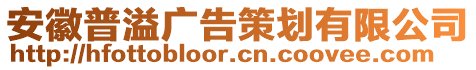 安徽普溢廣告策劃有限公司