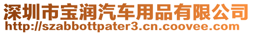 深圳市寶潤汽車用品有限公司