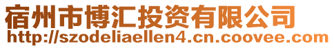 宿州市博匯投資有限公司