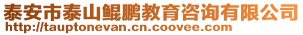 泰安市泰山鯤鵬教育咨詢有限公司