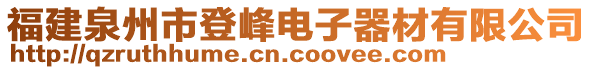 福建泉州市登峰電子器材有限公司