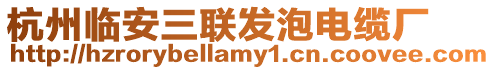 杭州臨安三聯發泡電纜廠