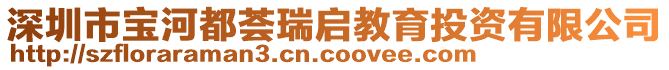 深圳市寶河都薈瑞啟教育投資有限公司