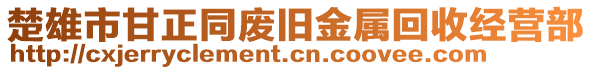 楚雄市甘正同廢舊金屬回收經(jīng)營(yíng)部