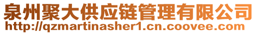 泉州聚大供應(yīng)鏈管理有限公司