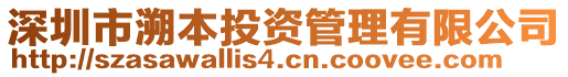 深圳市溯本投資管理有限公司