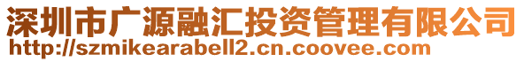 深圳市廣源融匯投資管理有限公司