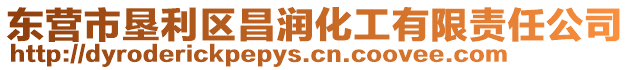 東營(yíng)市墾利區(qū)昌潤(rùn)化工有限責(zé)任公司