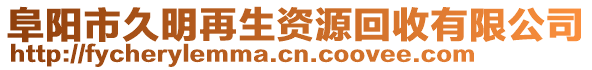 阜陽市久明再生資源回收有限公司