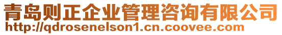 青島則正企業(yè)管理咨詢有限公司