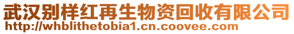 武漢別樣紅再生物資回收有限公司