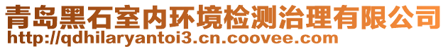 青島黑石室內(nèi)環(huán)境檢測(cè)治理有限公司