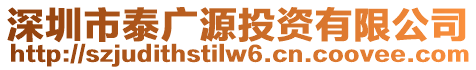 深圳市泰廣源投資有限公司