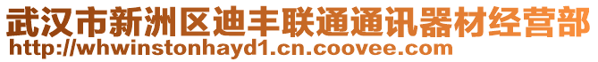 武漢市新洲區(qū)迪豐聯(lián)通通訊器材經(jīng)營(yíng)部