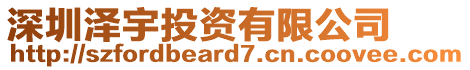 深圳澤宇投資有限公司