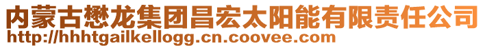 內(nèi)蒙古懋龍集團(tuán)昌宏太陽能有限責(zé)任公司