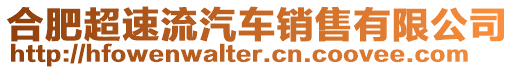 合肥超速流汽車銷售有限公司