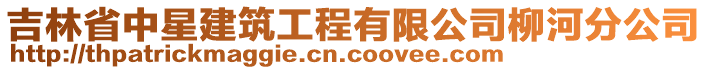 吉林省中星建筑工程有限公司柳河分公司