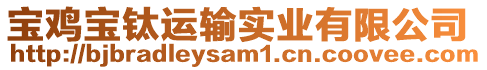 寶雞寶鈦運輸實業(yè)有限公司