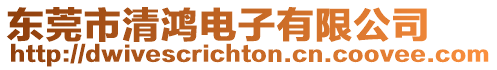 東莞市清鴻電子有限公司