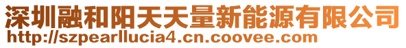 深圳融和陽(yáng)天天量新能源有限公司