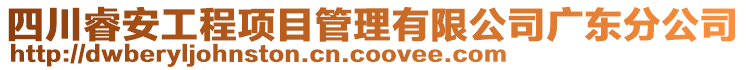 四川睿安工程項目管理有限公司廣東分公司