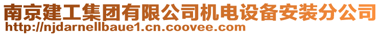 南京建工集團有限公司機電設備安裝分公司