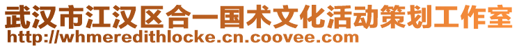 武漢市江漢區(qū)合一國術文化活動策劃工作室