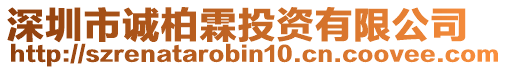 深圳市誠柏霖投資有限公司